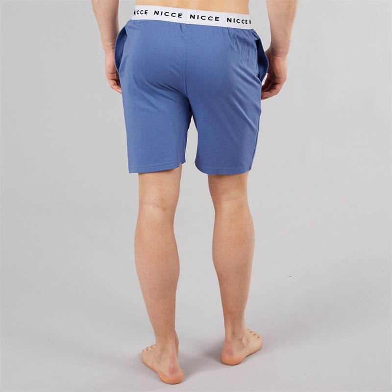 NICCE Mens Danderyd Jersey Lounge Shorts Element Blue - Image 2