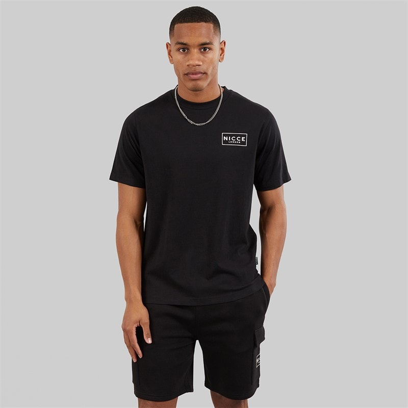 NICCE Mens Tradfri T-Shirt And Shorts Set Black - Image 2