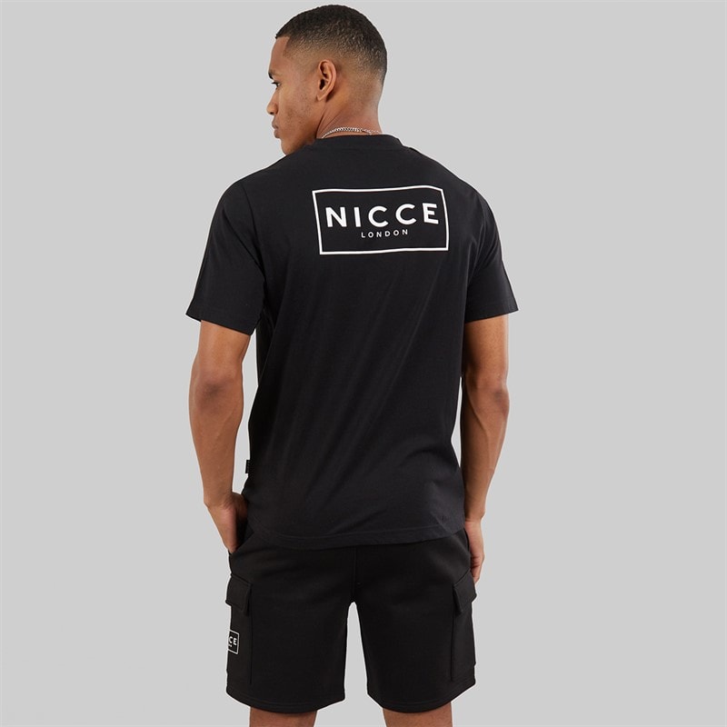 NICCE Mens Tradfri T-Shirt And Shorts Set Black - Image 3
