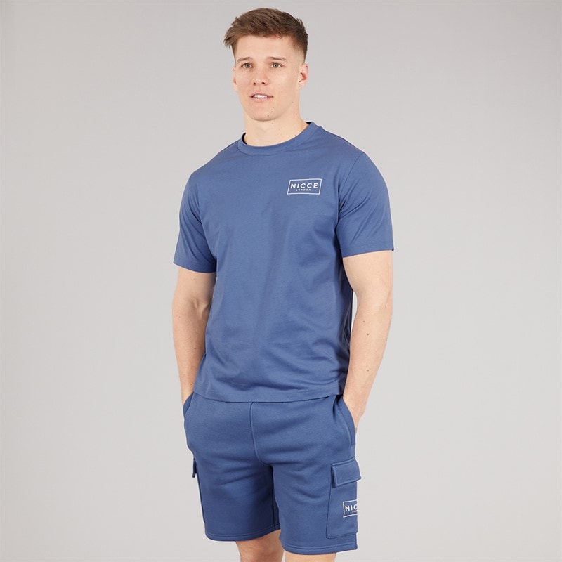 NICCE Mens Tradfri T-Shirt And Shorts Set Element Blue - Image 2