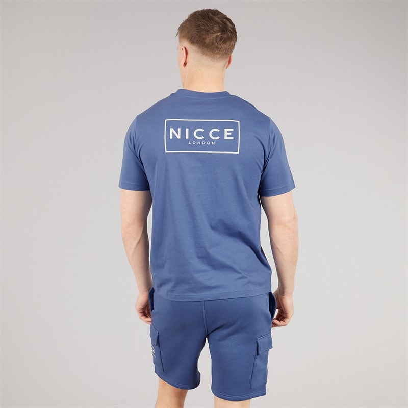 NICCE Mens Tradfri T-Shirt And Shorts Set Element Blue - Image 3