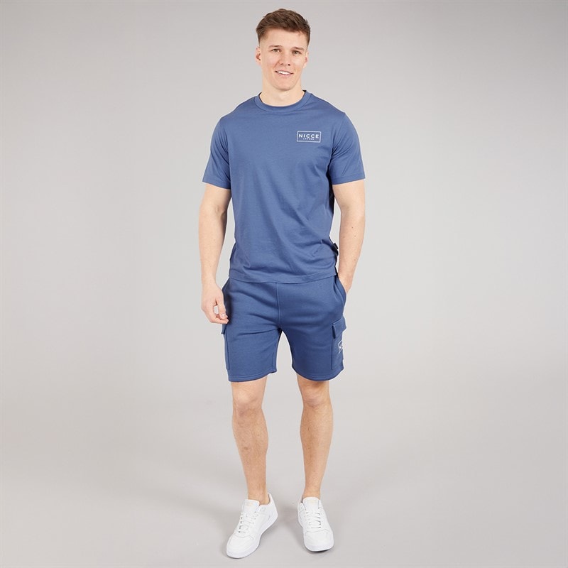 NICCE Mens Tradfri T-Shirt And Shorts Set Element Blue - Image 4