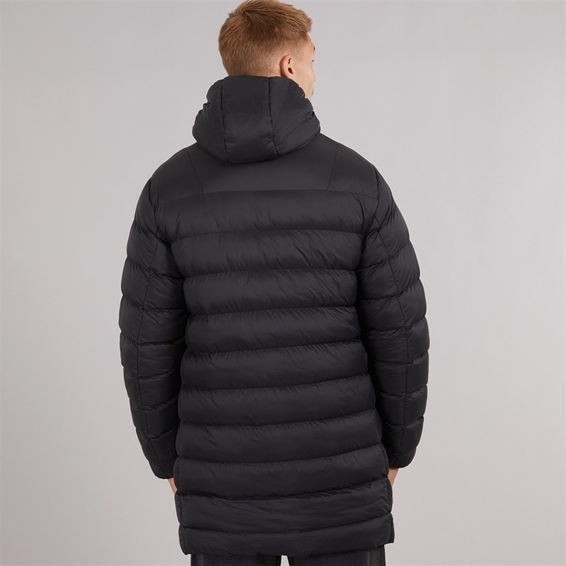 NICCE Mens Rodders Longline Puffer Jacket Black - Image 2