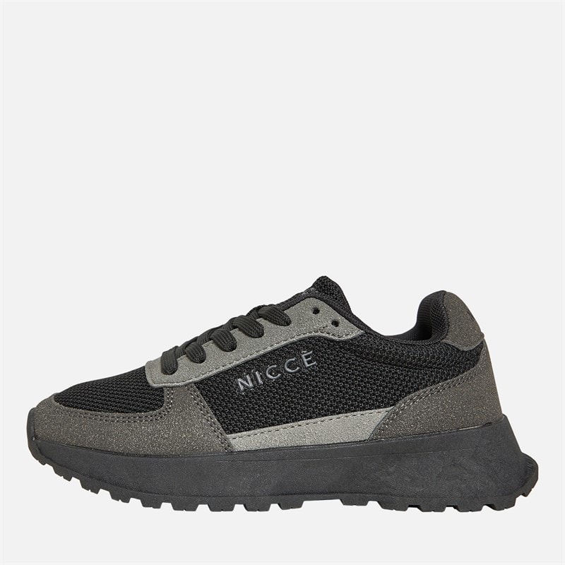 NICCE Junior Boys Dalston Trainers Black/Grey