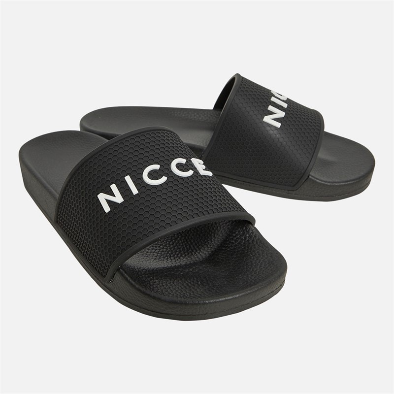 NICCE Junior Boys Visor Slides Black