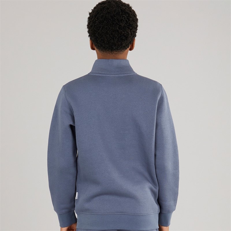 NICCE Boys Naldo B 1/4 Zip Sweatshirt Indigo - Image 2