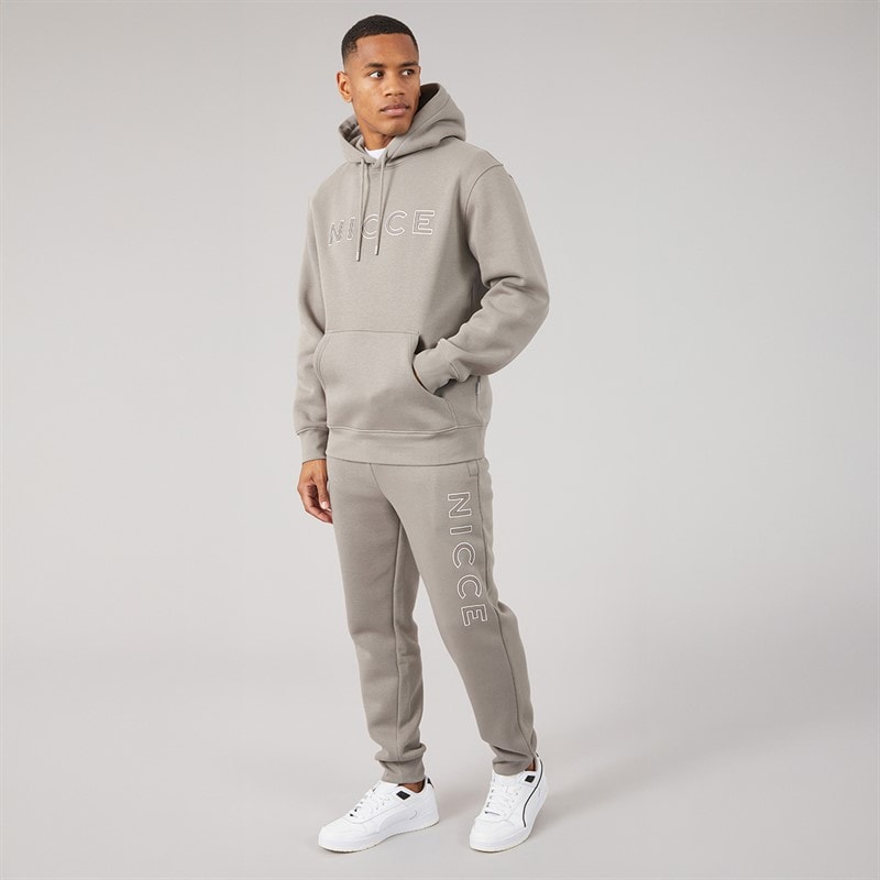 NICCE Mens Albert Tracksuit Taupe Stone - Image 1