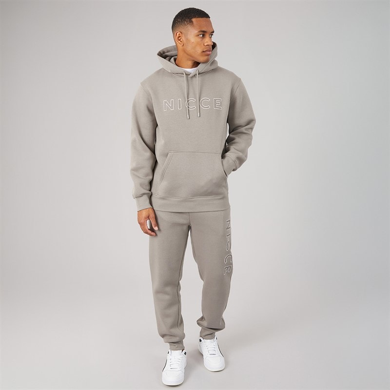 NICCE Mens Albert Tracksuit Taupe Stone - Image 4
