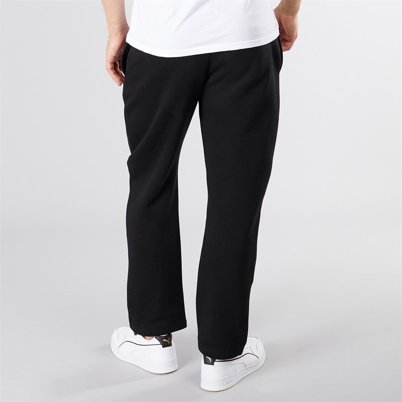 NICCE Mens Wide Leg Open Hem Joggers Black - Image 2
