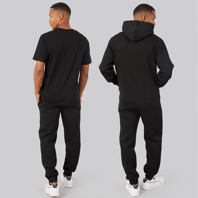 NICCE Mens Dinall Three Pack Hoodie T-Shirt And Joggers Set Black - Image 2