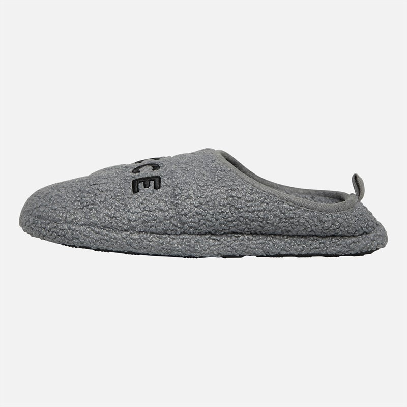 NICCE Mens Kensin Borg Mule Slippers Grey - Image 2