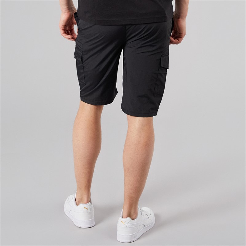 NICCE Mens Humva Cargo Shorts Black - Image 2