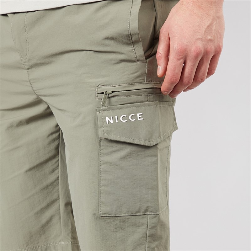 NICCE Mens Humva Cargo Shorts Sage - Image 3