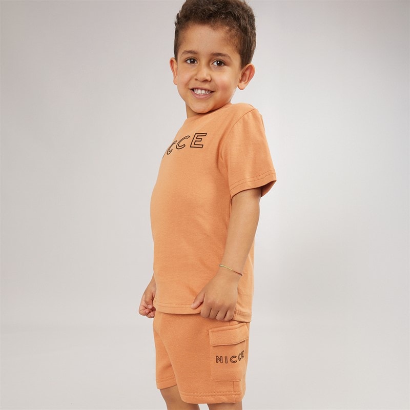 NICCE Boys T-Shirt And Shorts Set Orange - Image 3