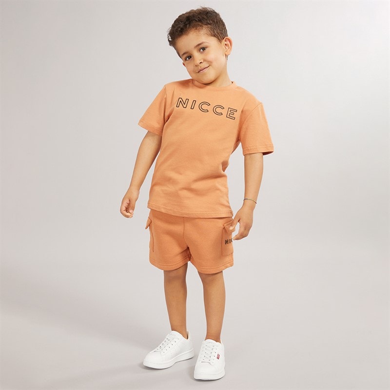 NICCE Boys T-Shirt And Shorts Set Orange - Image 4