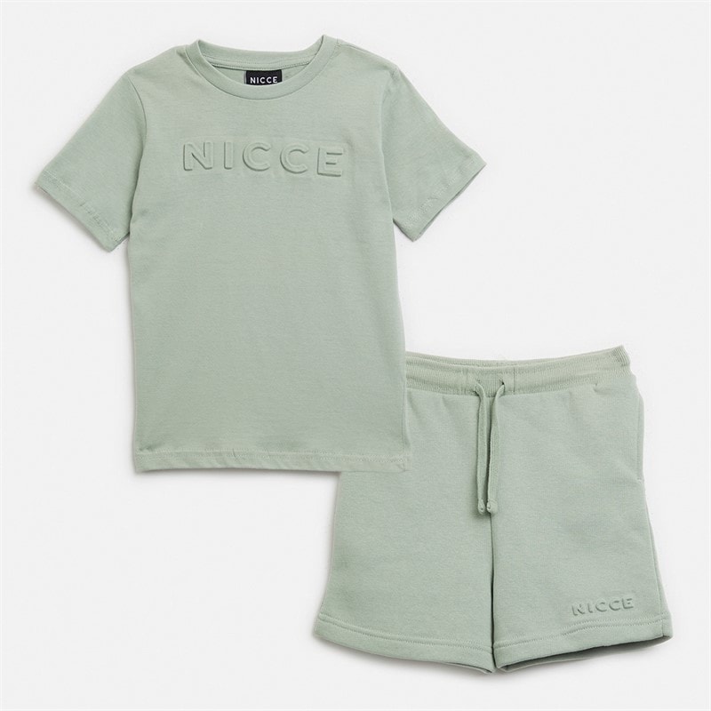 NICCE Boys T-Shirt And Shorts Set Green - Image 3