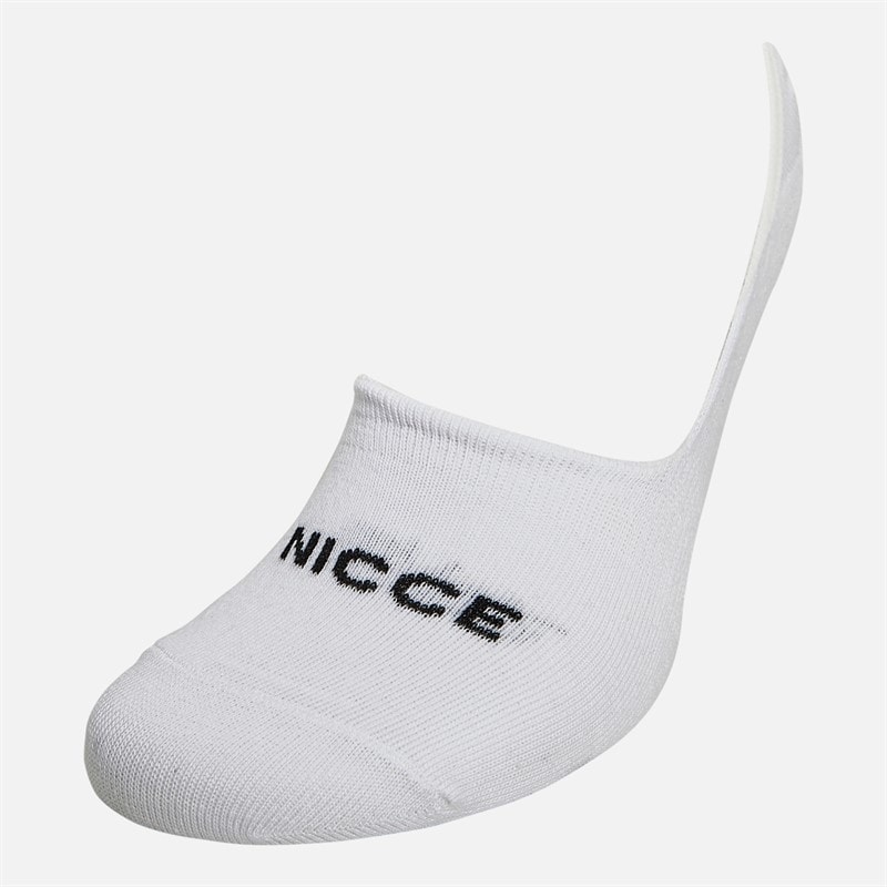 NICCE Mens Aries Five Pack Invisible Socks White - Image 2