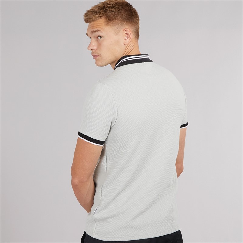 NICCE Mens Shoran Polo Shirt Chalk Grey - Image 2