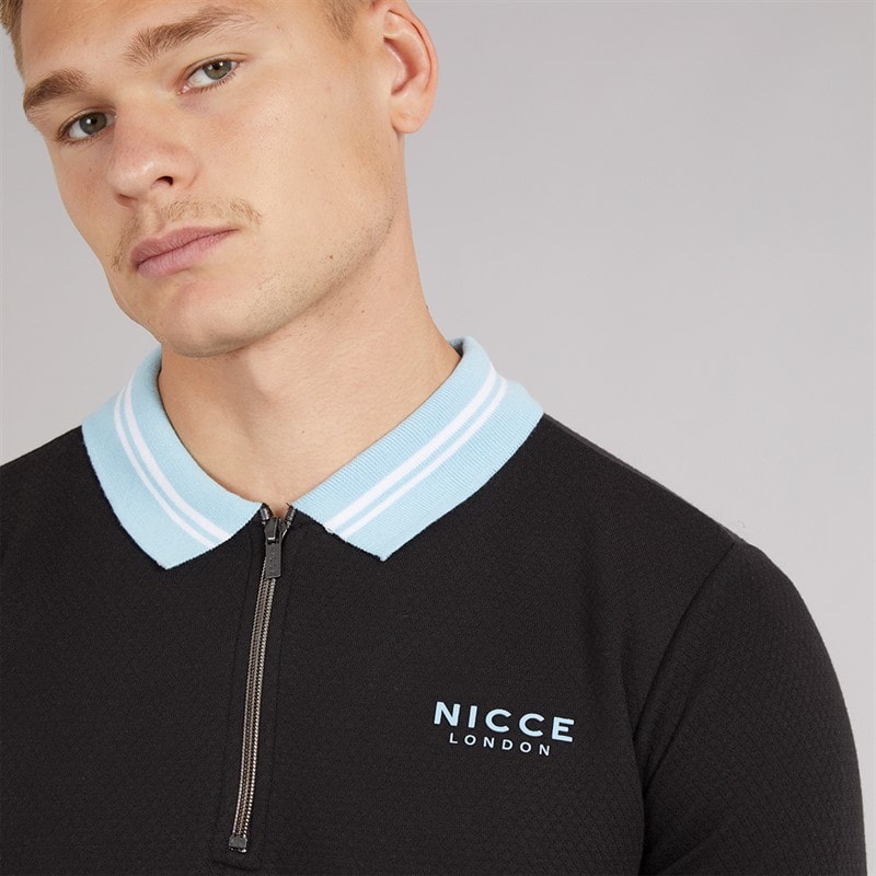 NICCE Mens Shoran Polo Shirt Black - Image 3