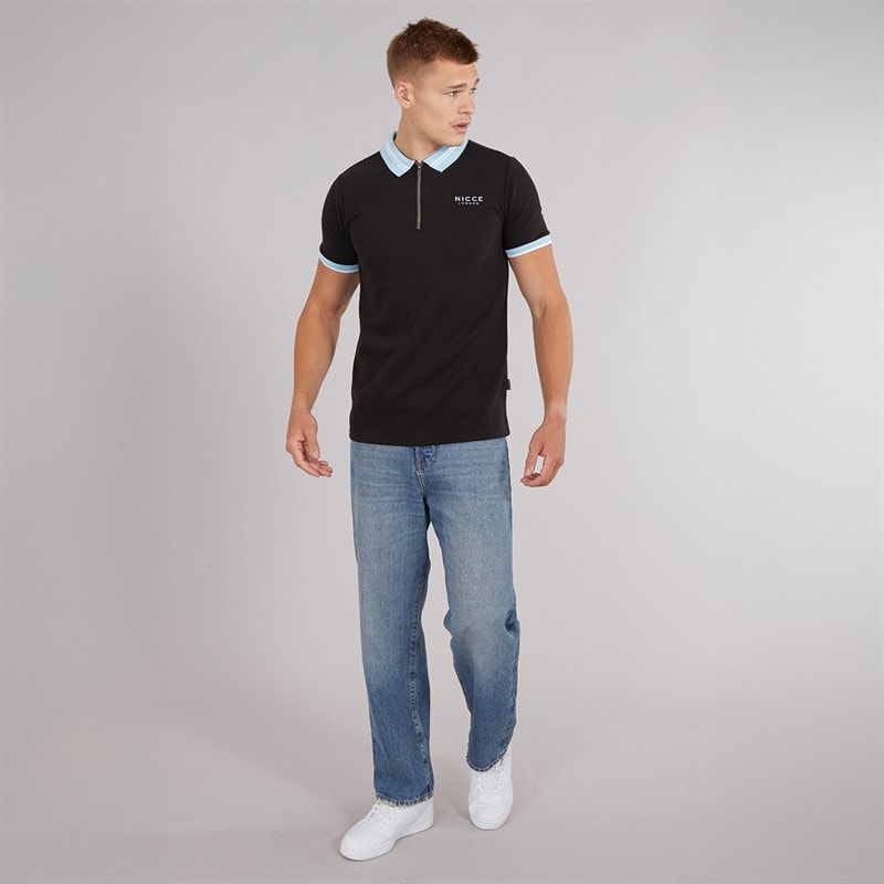 NICCE Mens Shoran Polo Shirt Black - Image 4