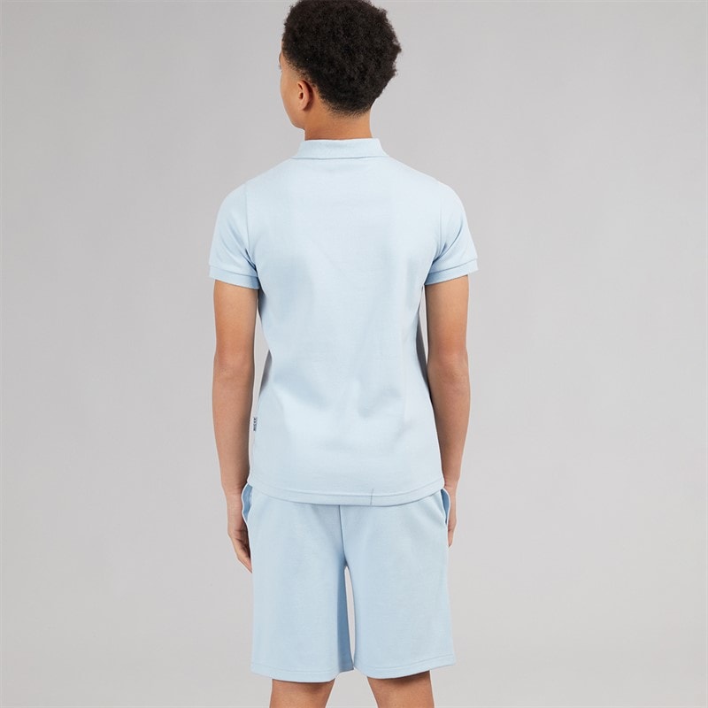 NICCE Boys Costee Polo Shirt And Shorts Set Blue Aura - Image 2