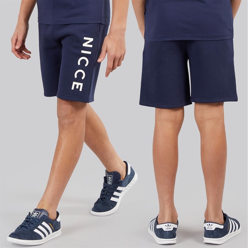 NICCE Boys Corlon Two Pack T-Shirt And Jog Shorts Set Dark Navy/ Element Blue Dark Navy/Element Blue - Image 3