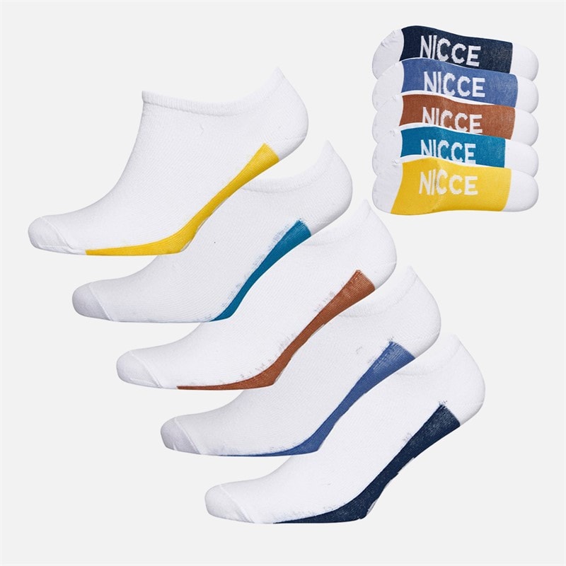 NICCE Boys Five Pack Socks White - Image 1