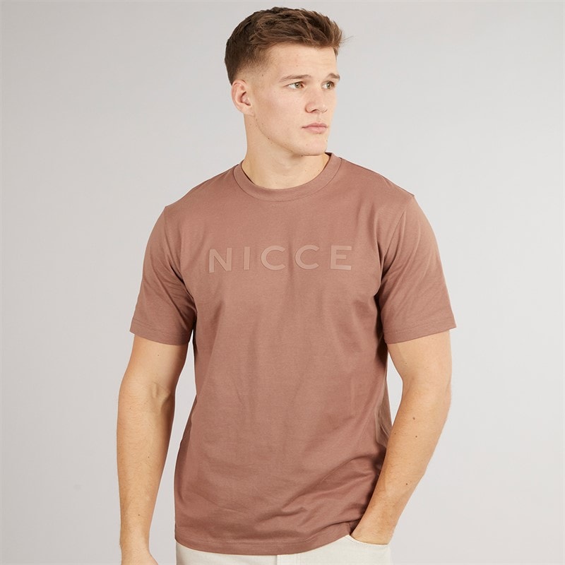 NICCE Mens Farnol T-Shirt Chestnut - Image 1