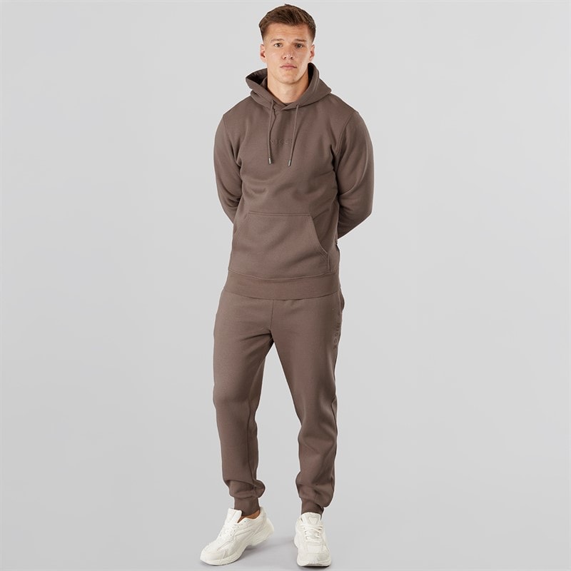 NICCE Mens Dinall Three Pack Hoodie T-Shirt And Joggers Set Mink - Image 5