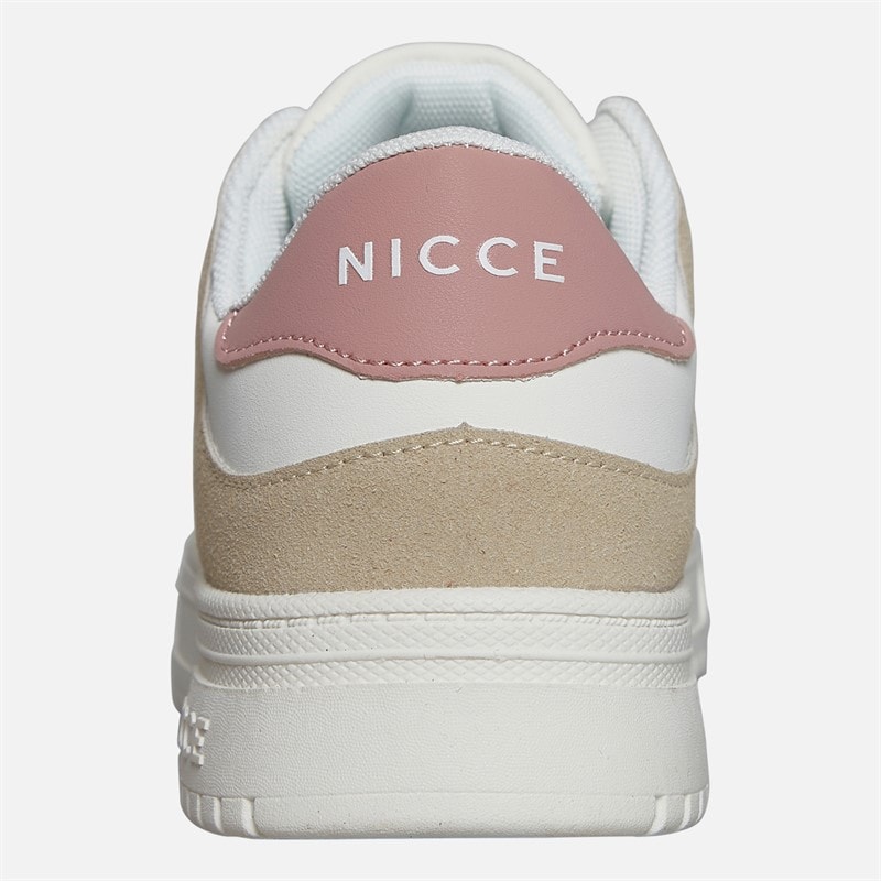NICCE Womens Avalon Trainers White/Pink/Stone - Image 4