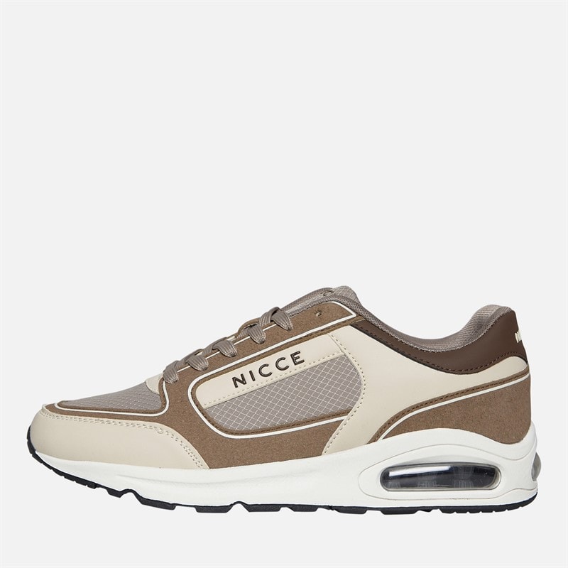 NICCE Mens Elossi Trainers Stone/Taupe/Ecru Stone / Taupe / Ecru