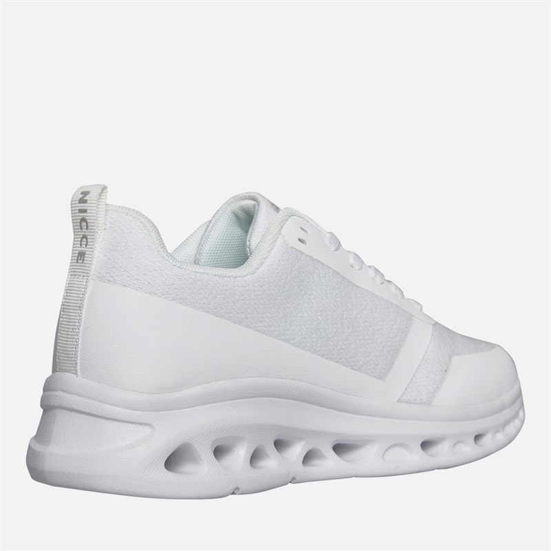 NICCE Junior Boys Frantor Trainers White Mono - Image 4