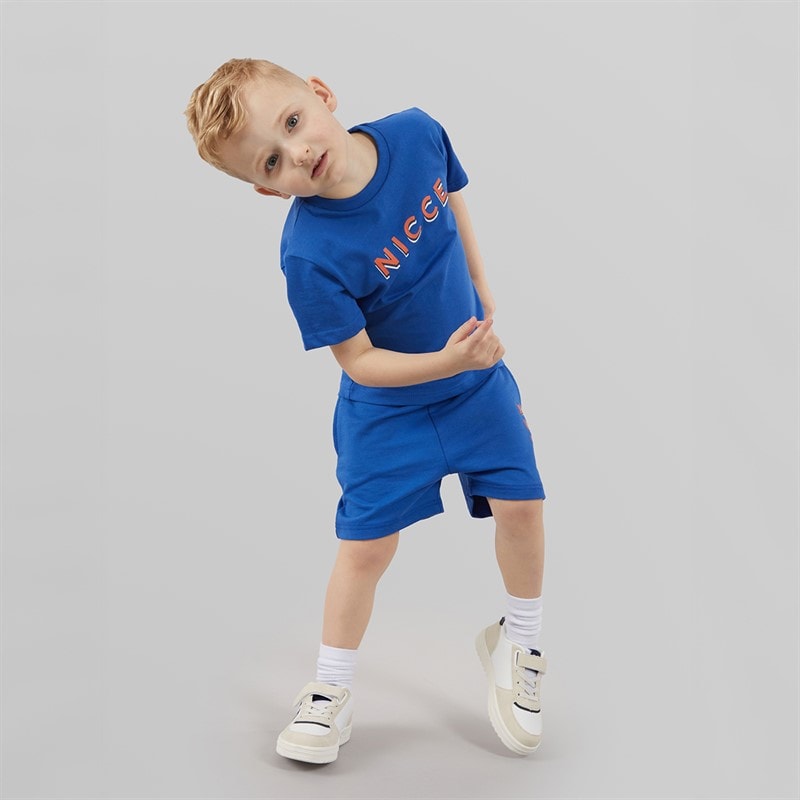 NICCE Boys T-Shirt And Short Set Cobalt - Image 3