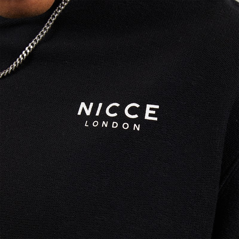 NICCE Mens Flavur Oversized T-Shirt Black - Image 5