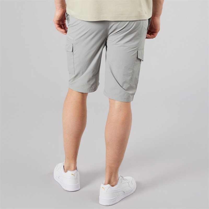 NICCE Mens Humva Cargo Shorts Circular Grey - Image 2