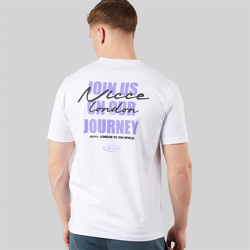 NICCE Mens Bochlo T-Shirt White - Image 3