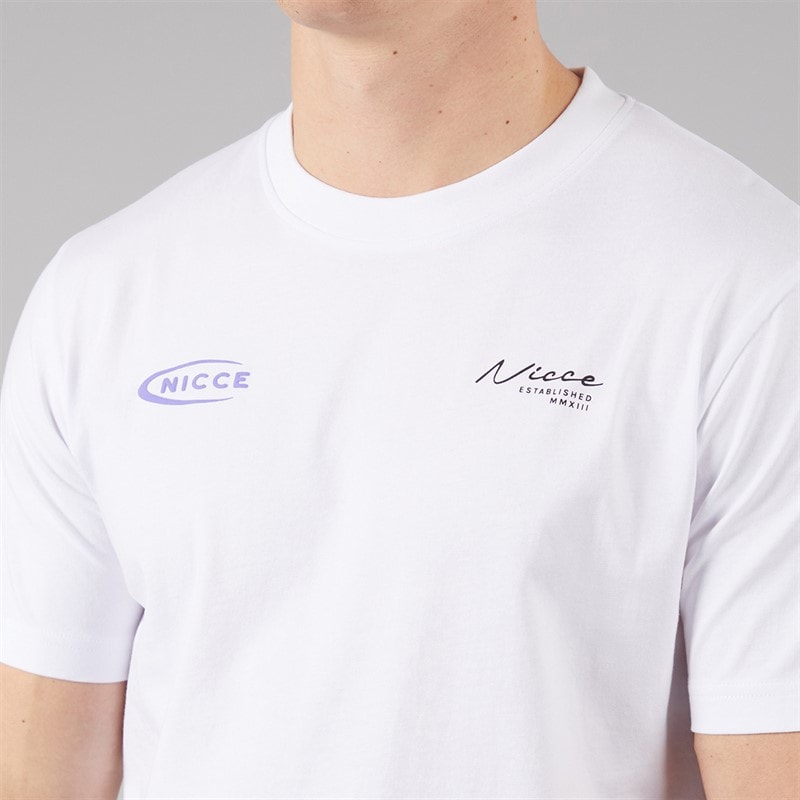 NICCE Mens Bochlo T-Shirt White - Image 5