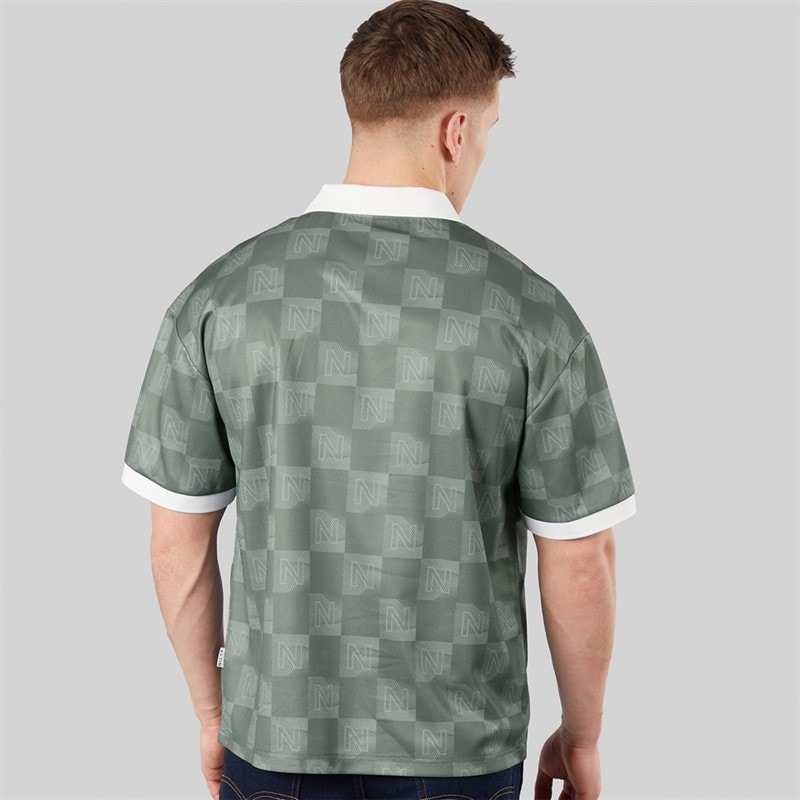 NICCE Mens Stadium Oversized Polo Shirt Shadow - Image 2