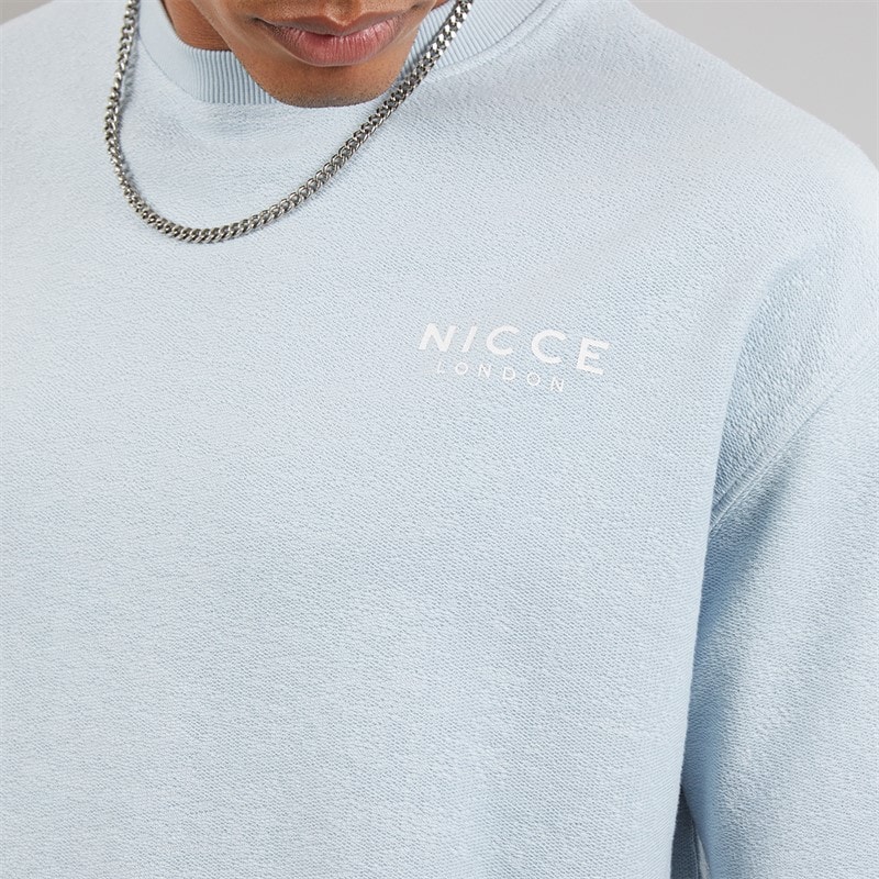 NICCE Mens Flavur Oversized T-Shirt Blue Aura - Image 5