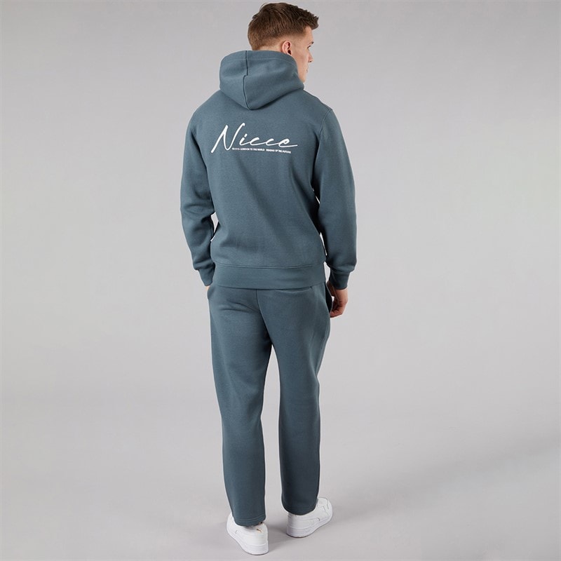 NICCE Mens Icenos Open Hem Tracksuit Future Grey - Image 2