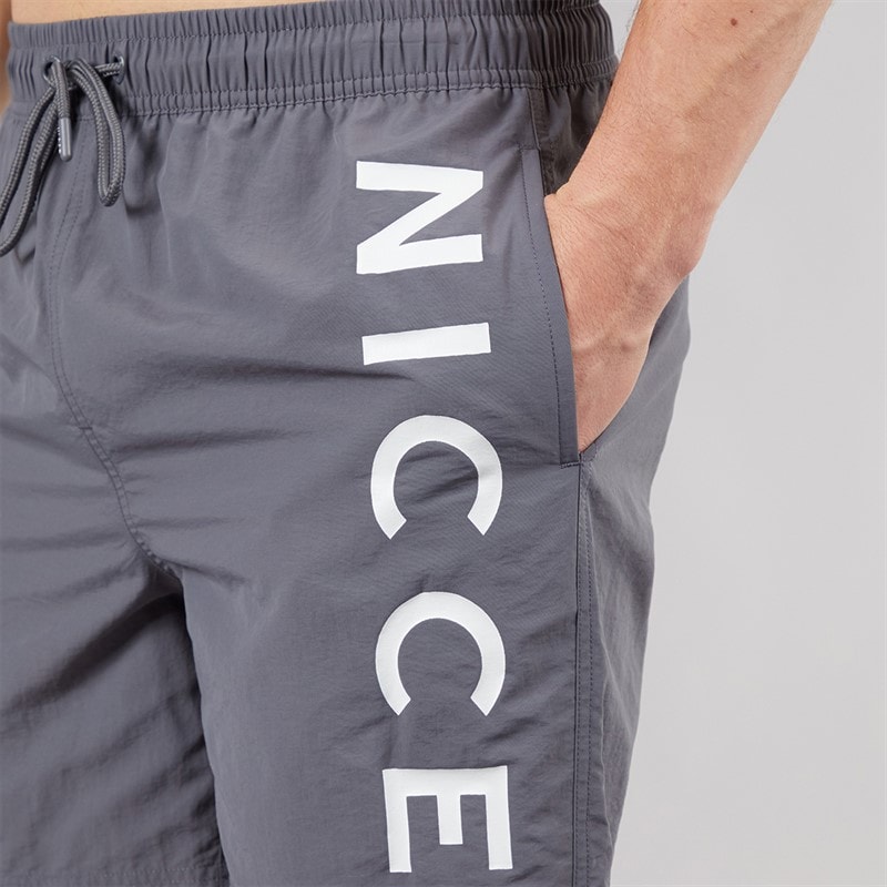 NICCE Mens Bonham Swim Shorts Future Grey - Image 3