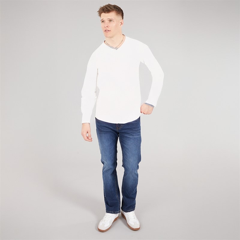 NICCE Mens Jeaper Regular Fit Jeans Indigo - Image 4