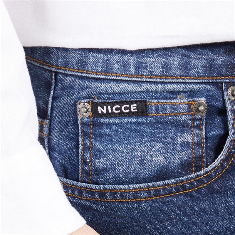 NICCE Mens Jeaper Regular Fit Jeans Indigo - Image 5