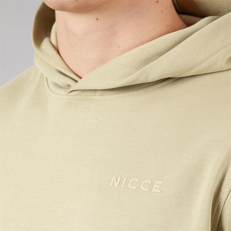 NICCE Mens Ernero Hoodie And Jog Shorts Set Grey Stone - Image 5