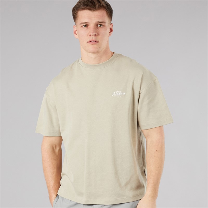 NICCE Mens Alotte Oversized T-Shirt Grey Stone - Image 2