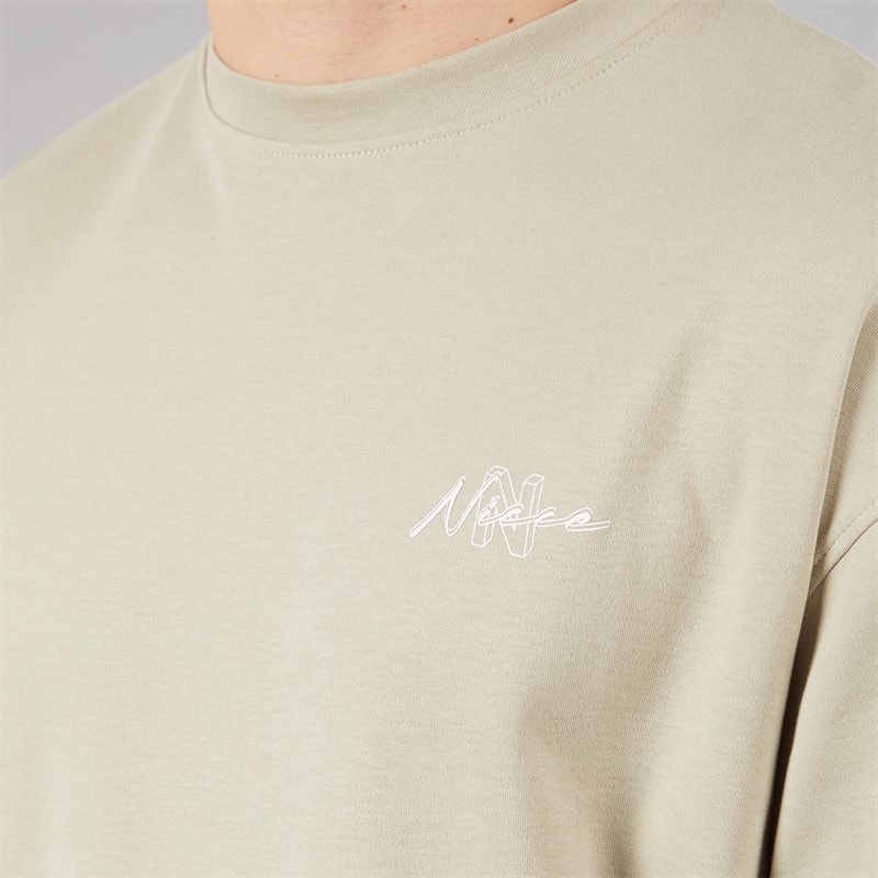 NICCE Mens Alotte Oversized T-Shirt Grey Stone - Image 5