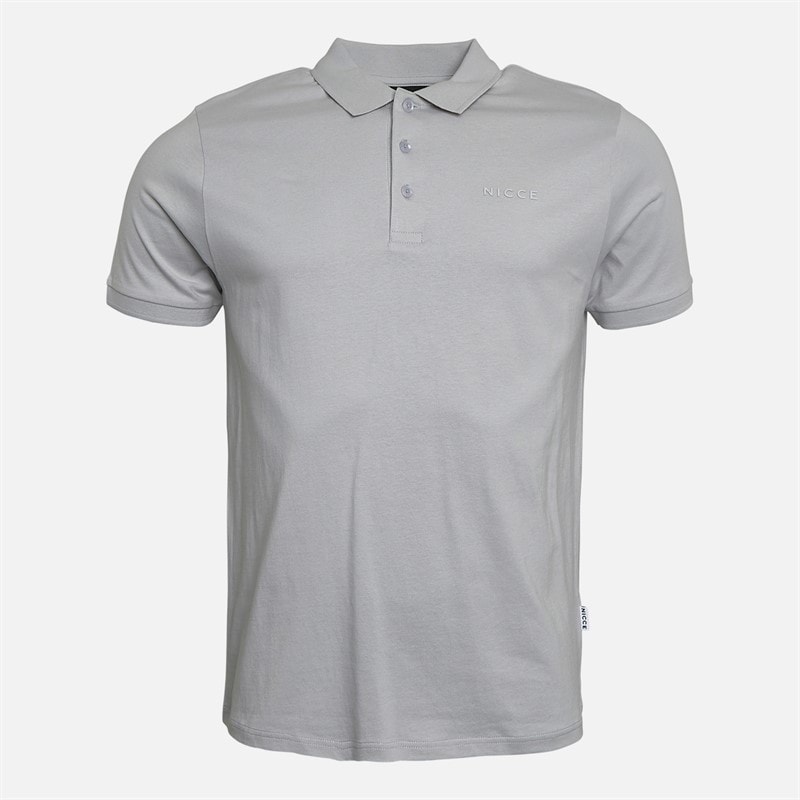 NICCE Mens Sinor Three Pack Jersey Polo Shirts Chalk Grey/Steel Grey/Black - Image 2