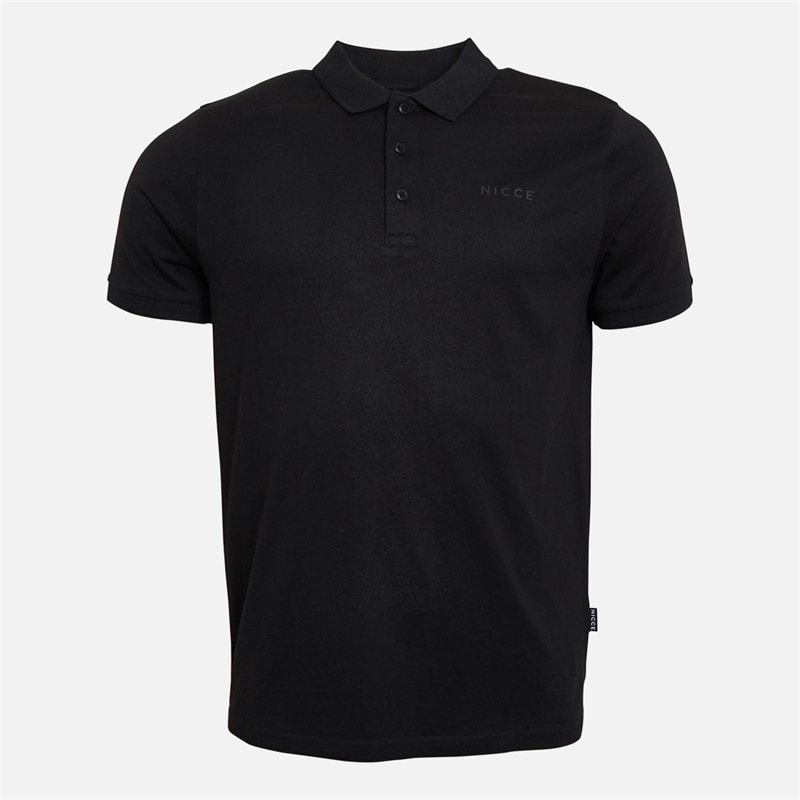 NICCE Mens Sinor Three Pack Jersey Polo Shirts Chalk Grey/Steel Grey/Black - Image 3