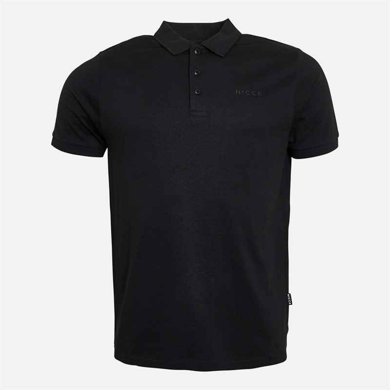 NICCE Mens Orsoni Three Pack Jersey Polo Shirts Black/White/Dark Navy - Image 3