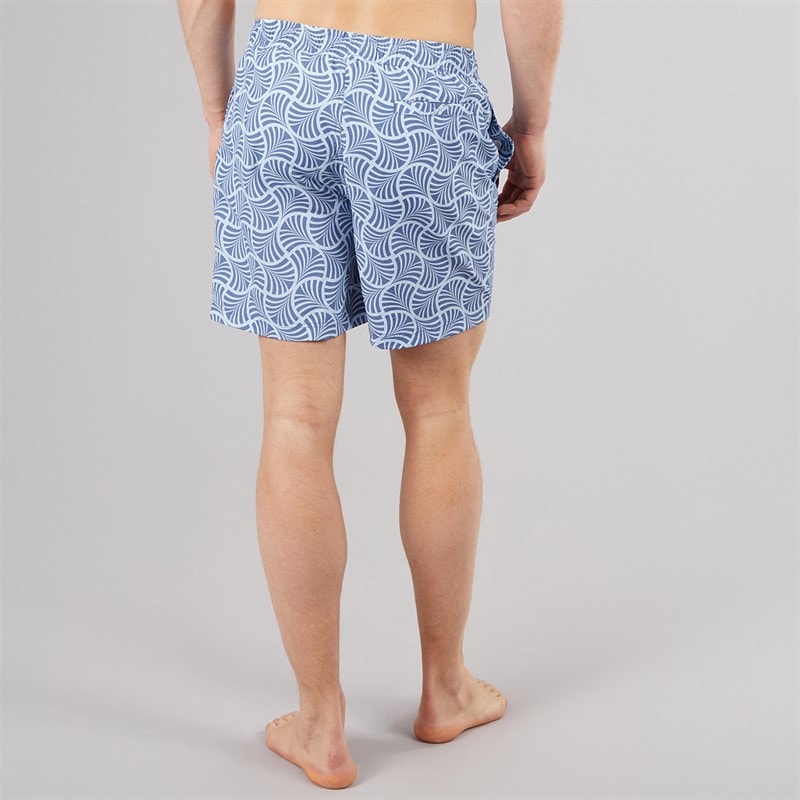 NICCE Mens Fernce AOP Swim Shorts Element Blue Aop - Image 2